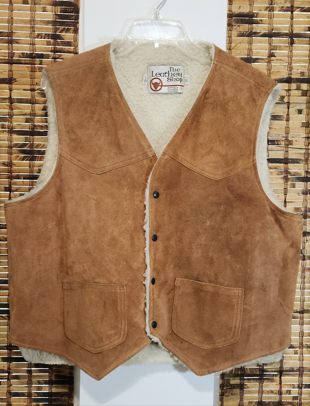 ✨ VINTAGE 70s SEARS "THE LEATHER SHOP" SUEDE WESTERN VEST ✨